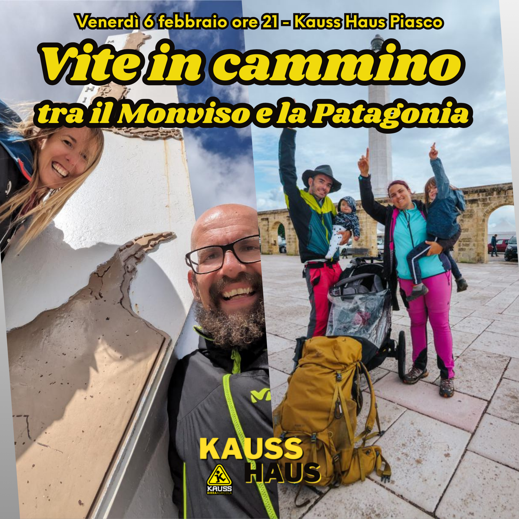 Locandina Vite in cammino tra il monviso e la patagonia
