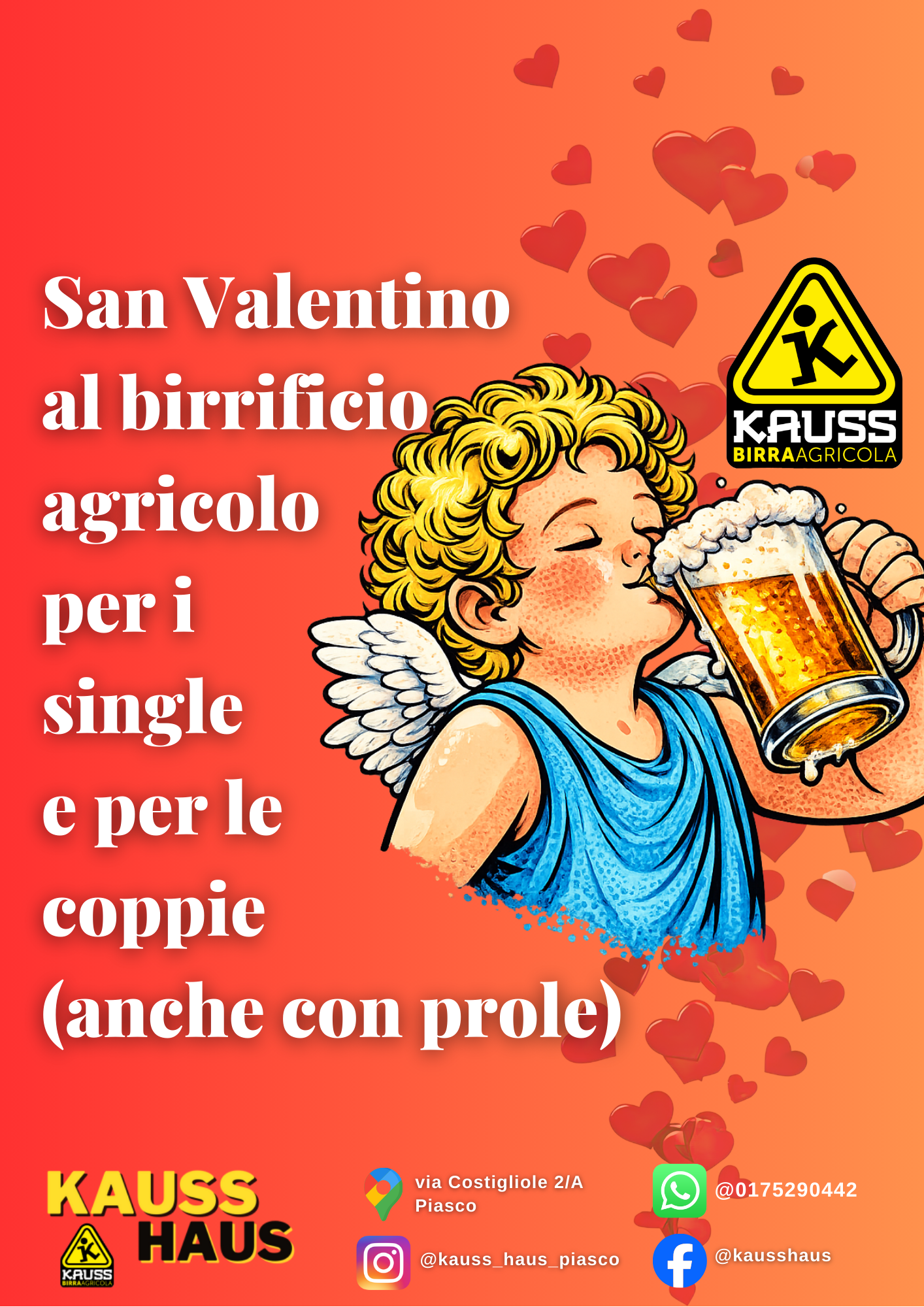 San Valentino 2026 al birrificio Kauss